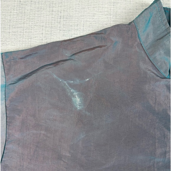 Vintage 90s Surf Style Jacket  Windbreaker Iridescent One Size - Picture 3 of 14